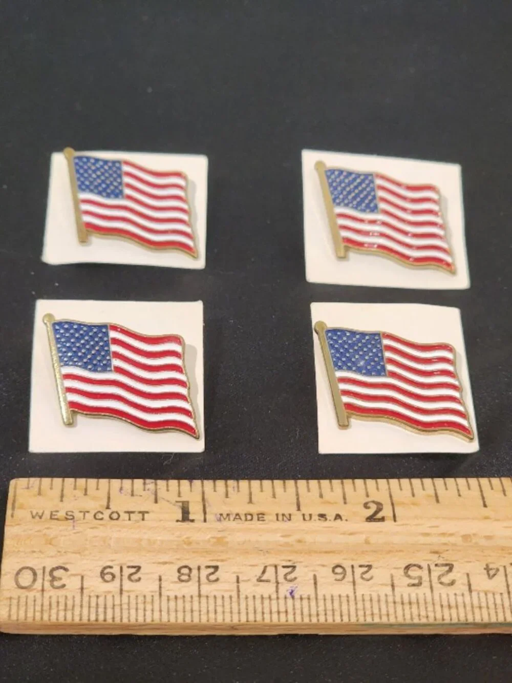 American Flag Lapel Pins - Four